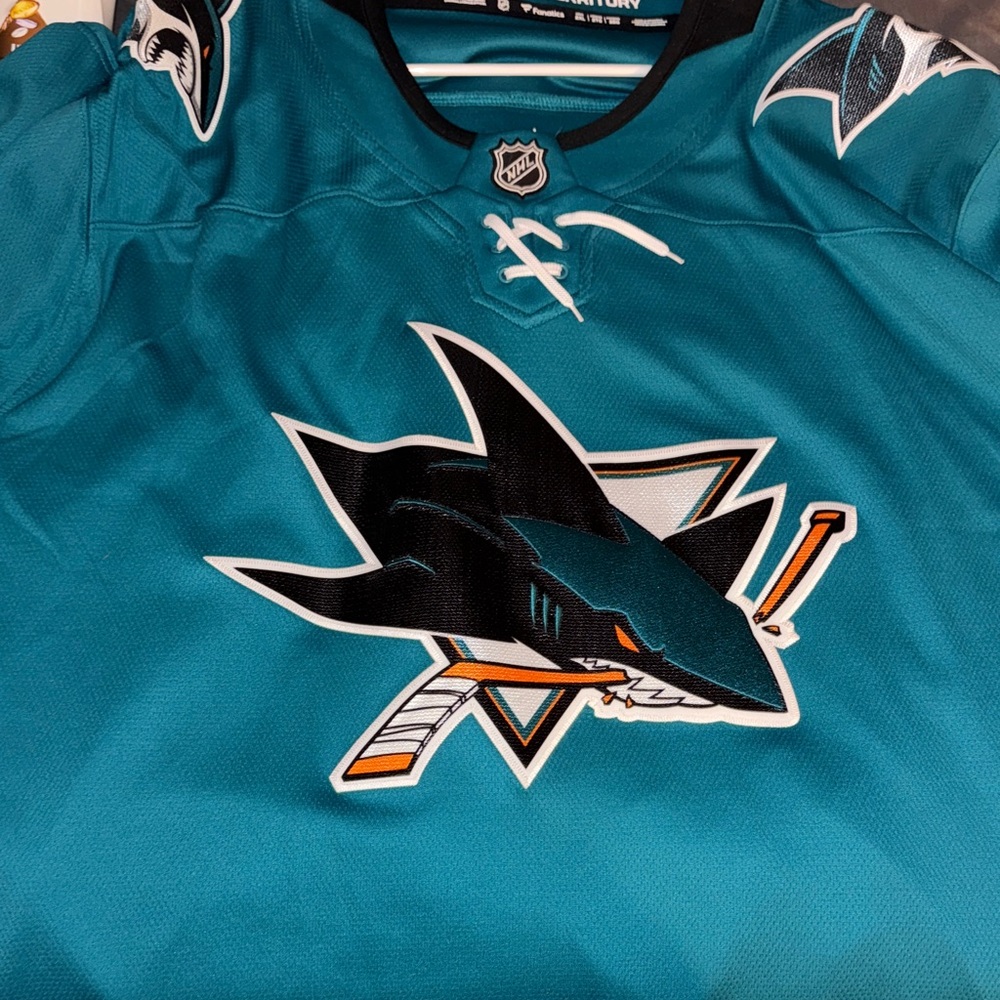 Autographed Sharks Jersey by Evander Kane